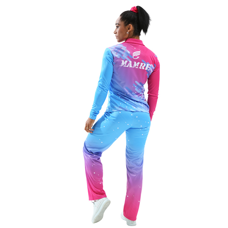 Pink Blue Gradient Sparkle Long Sleeve Zip Jacket & Pants